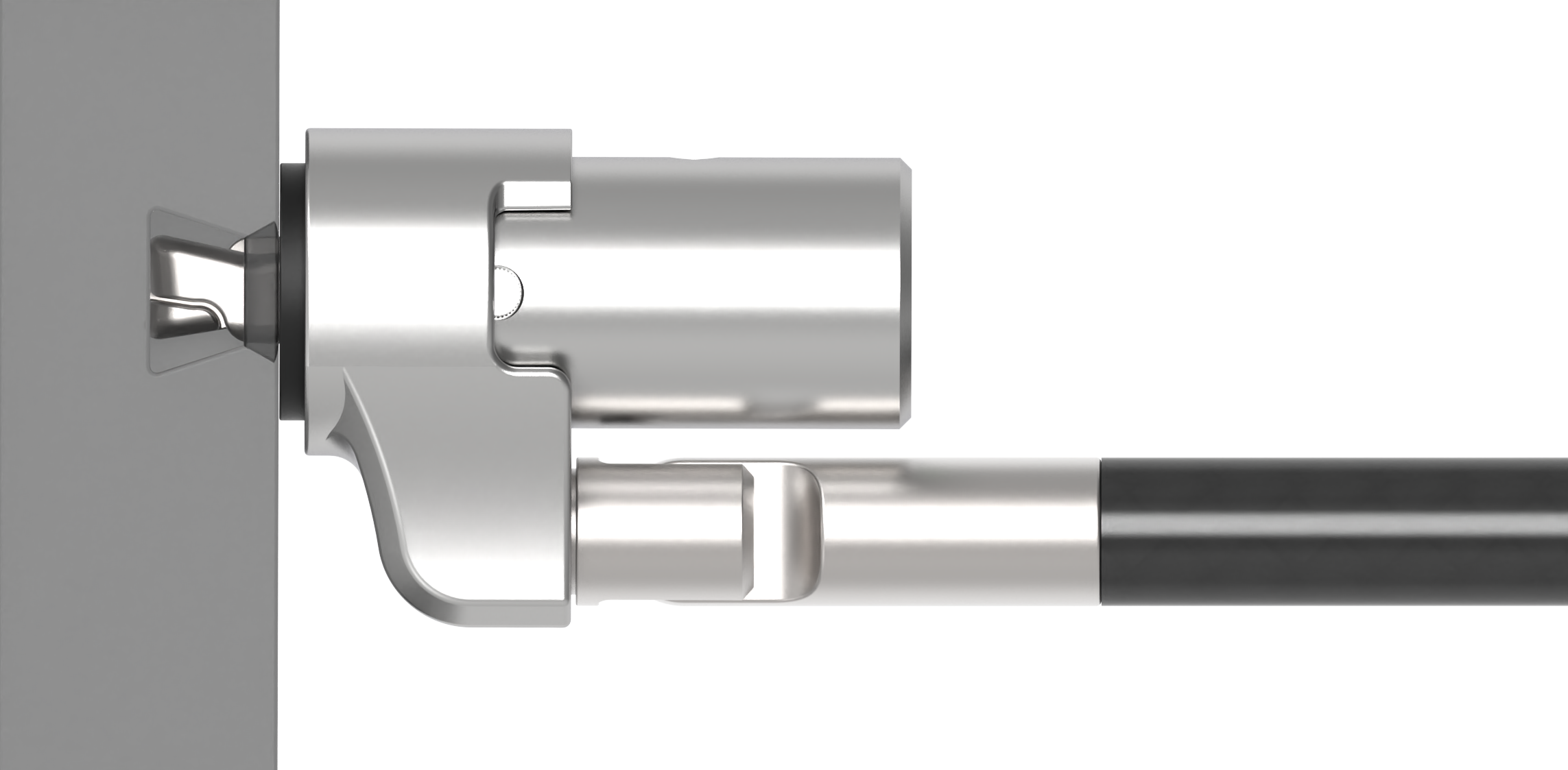 anti-theft cable not locked in security slot